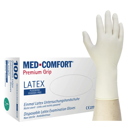 MED-COMFORT Premium Grip - Latexhandschuhe, 100 Stück (01037)