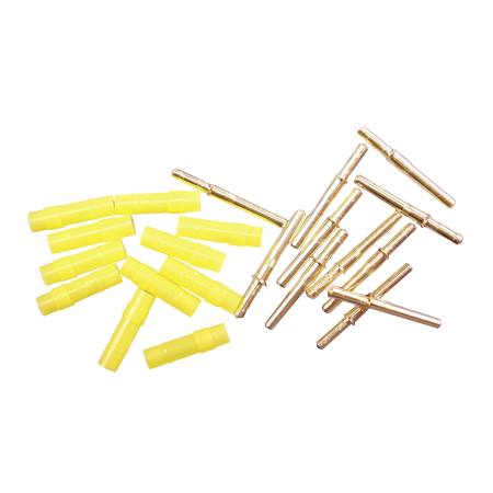 Stufenpins mit gelber Kunststoffhülse, 16,2 mm, 1.000 Stück